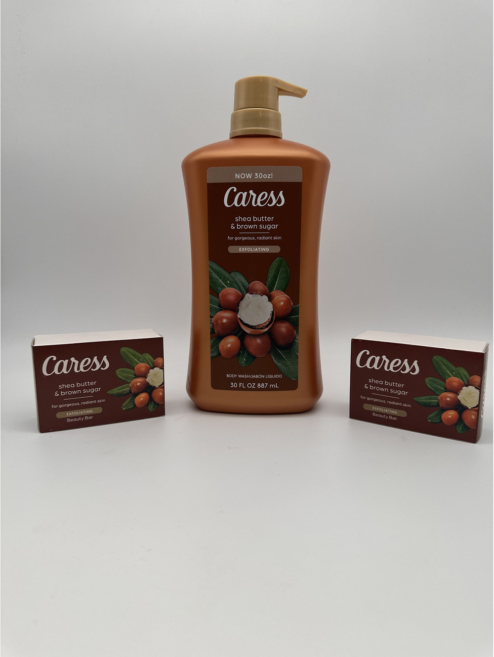 Caress Shea Butter & Brown Sugar Exfoliating Body Wash 30 oz